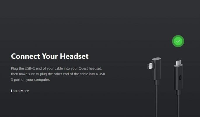Kết Nối Cáp Oculus Link