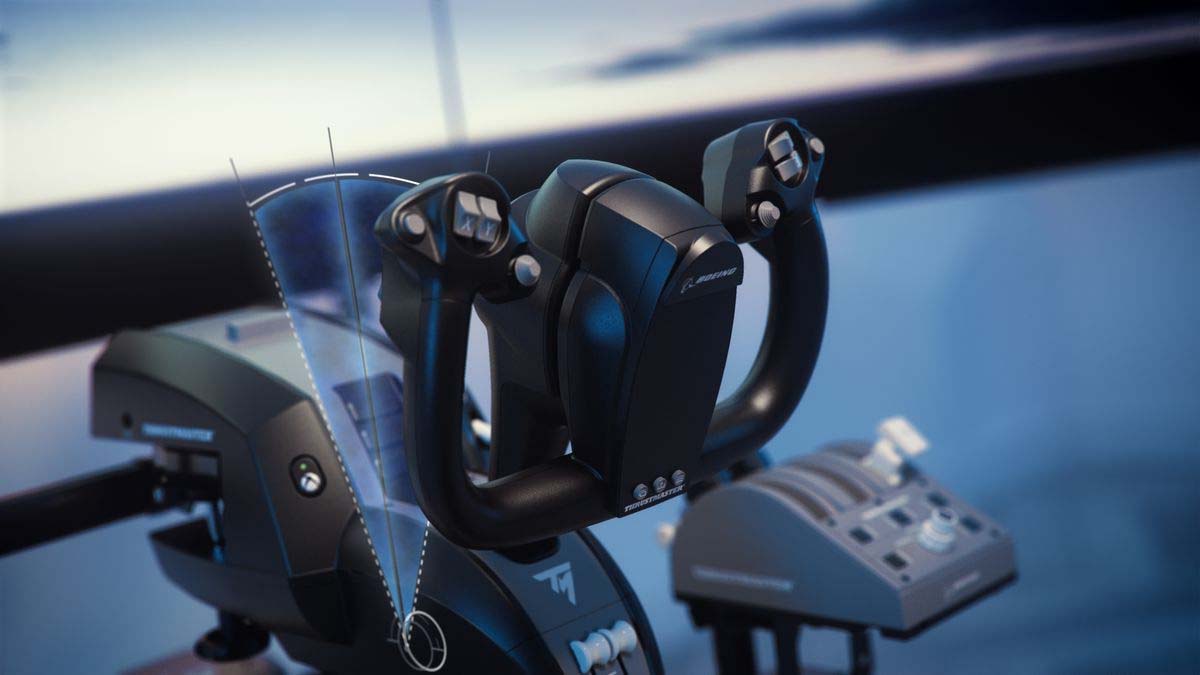 Cần Lái Thrustmaster Tca Yoke Pack Giả Lập Buồng Lái Boeing