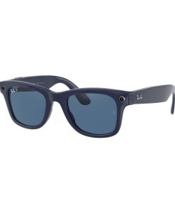 Kính Ray Ban Stories Wayfarer Shiny Blue Dark Blue