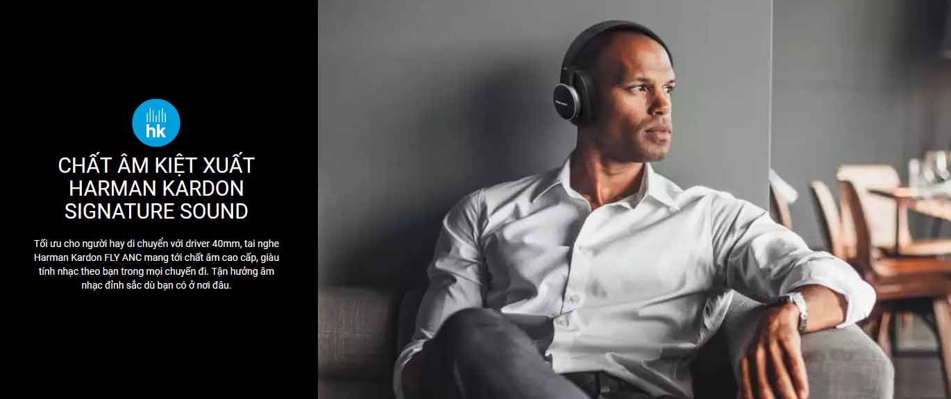 Tâm Thanh Chất Lượng Cao Tai Nghe Harman Kardon Fly Anc Wireless