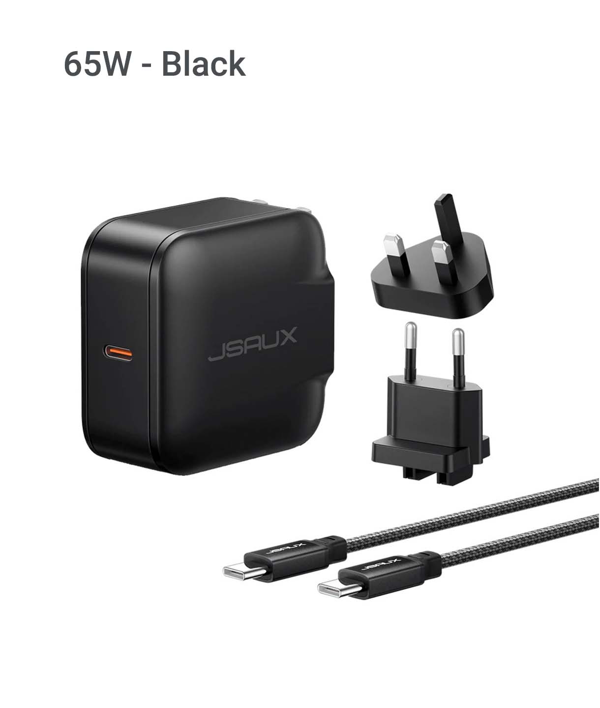 Nguồn Sạc 65w Màu đen Chính Hãng Jsaux
