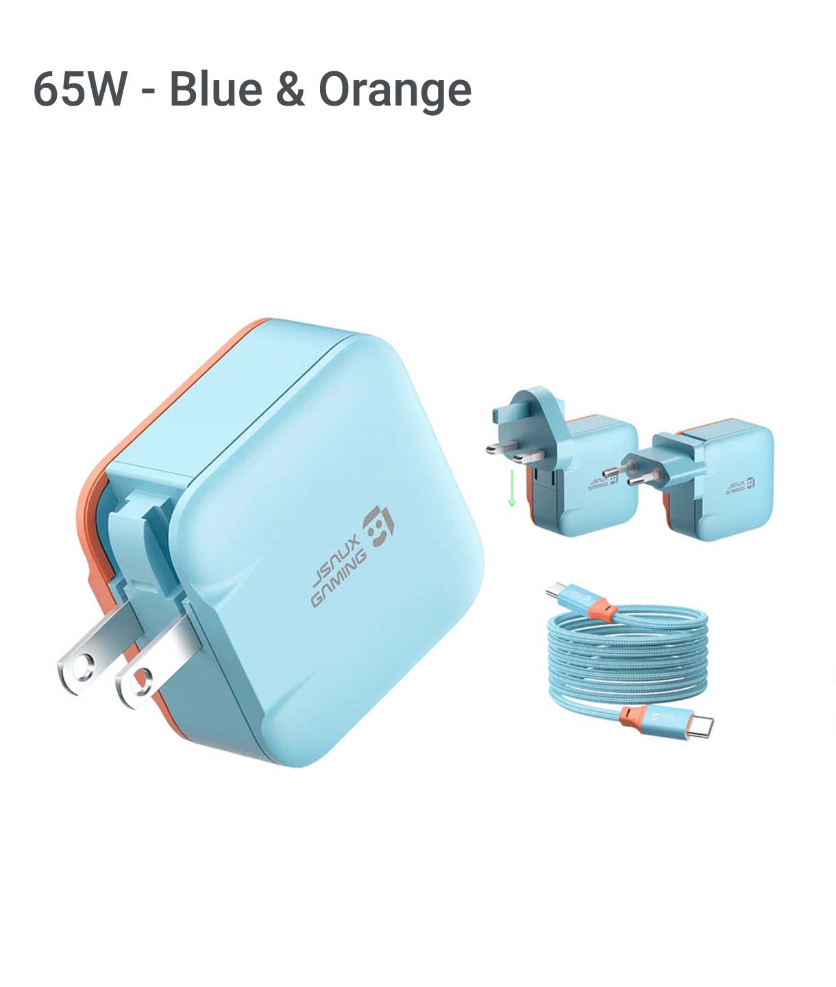 Nguồn Sạc 65w Màu Xanh đỏ Chính Hãng Jsaux