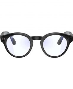 Kính Thông Minh Ray Ban Stories Round Shiny Black Clear