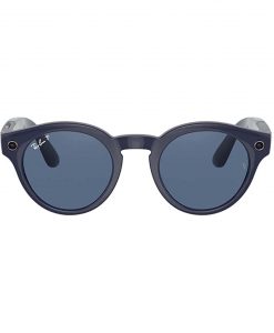 Kính Thông Minh Ray Ban Stories Round Shiny Blue Dark Blue