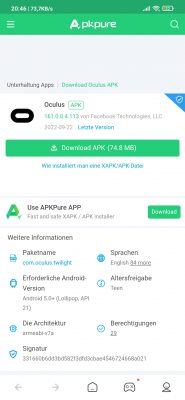 Download File Apk Oculus