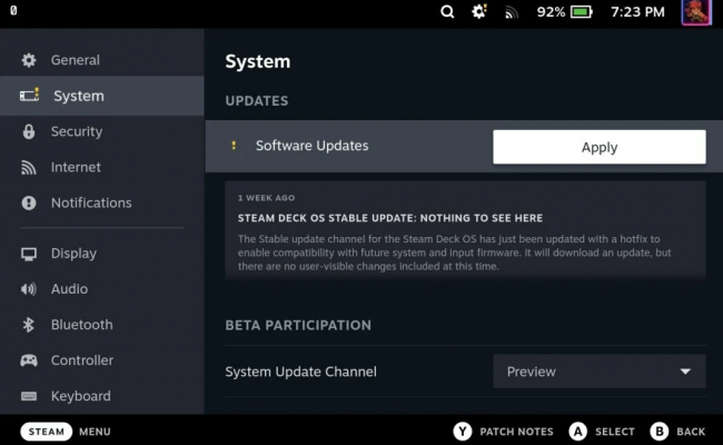 Luôn Cập Nhật Steam Deck Thường Xuyên