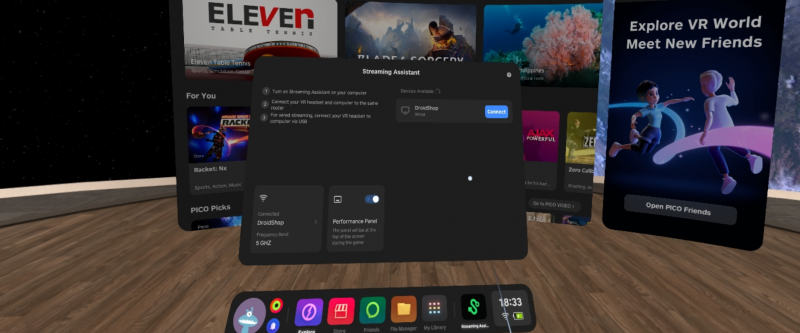 Tên Thiết Bị Trên App Streaming Assistant Trên Pico 4