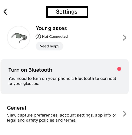 Mục Setting trên app View
