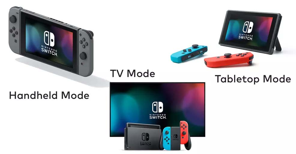 3 Chế độ Chơi Trên Máy Nitnendo Switch