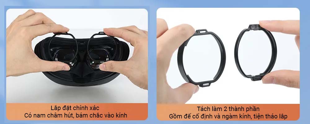 Gọng Kính Cận Sony Psvr 2 Nam Châm Hút