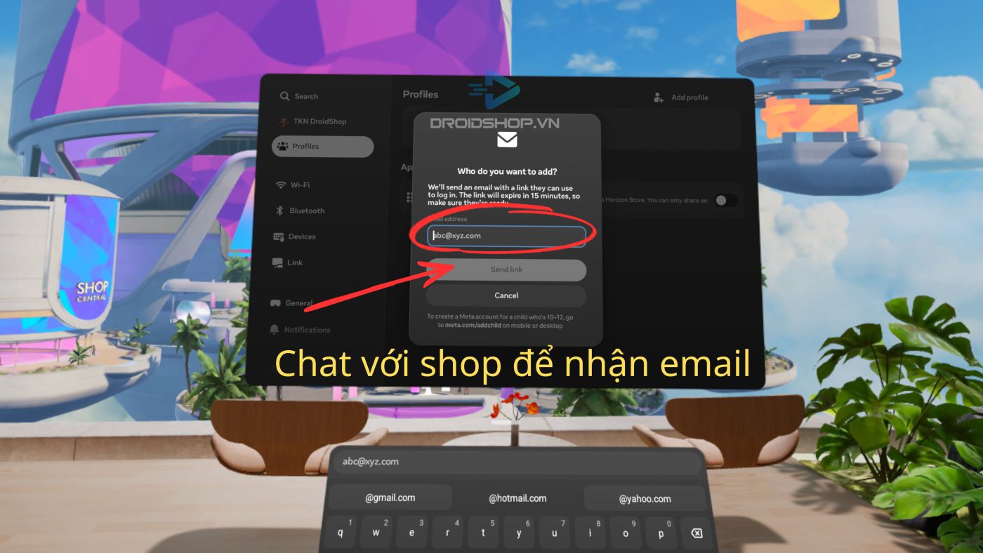 Chat Với Shop để Nhận Email
