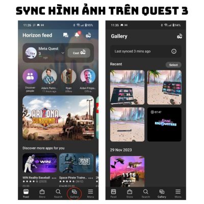 Sync Hình ảnh Trên Quest 3