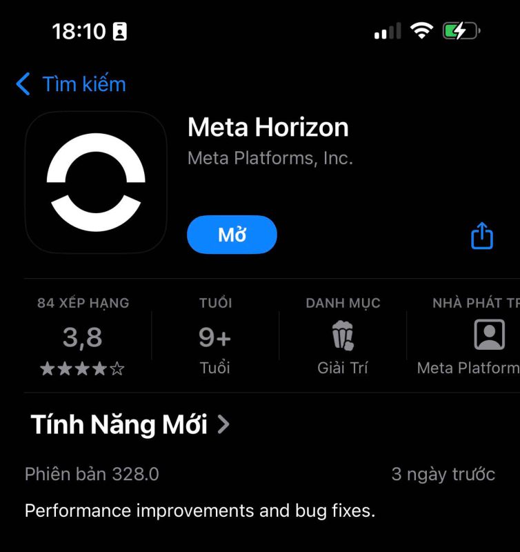 ứng Dụng Meta Horizon Cài đặt Meta Quest