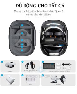 Túi Chống Shock Bobovr C3 Cho Kính Meta Quest 3 Chưa được Tất Cả Phụ Kiện