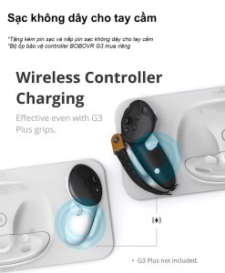 Bộ Dock Sạc Bobovr D3 Cho Meta Quest 3 Sạc Không Dây