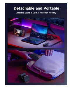 Dock 6 In 1 Dạng đứng 4k 120hz Cho Legion Go, Steam Deck, Rog Ally X Chính Hãng Jsaux 3