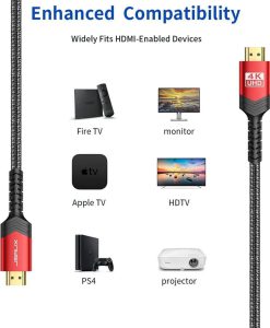 Cáp Hdmi 2.0 4k60hz Chính Hãng Jsaux 2