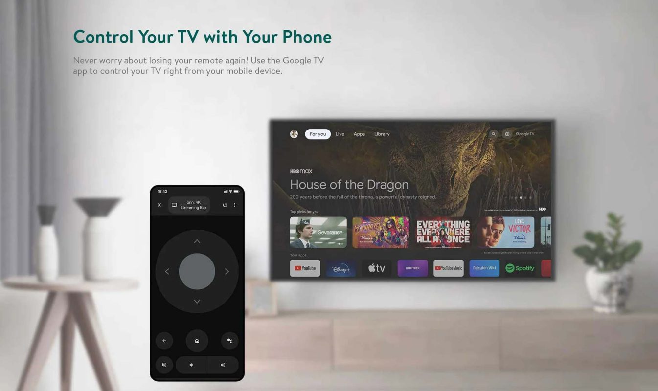 điều Khiển Onn Google Tv Bằng điện Thoại Thông Minh