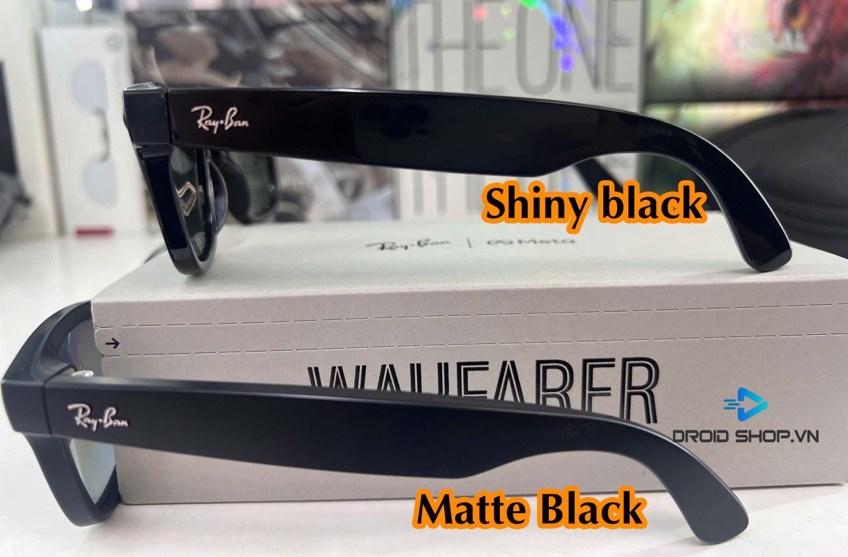 Shiny Black vs Matte Black Frame Comparison