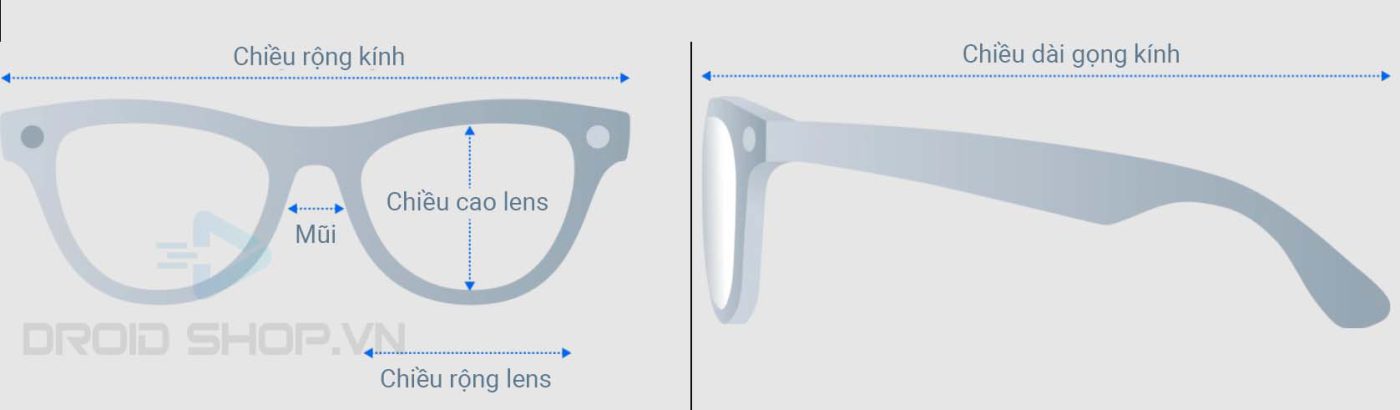 Kích Thước Kính Ray Ban Meta Skyler