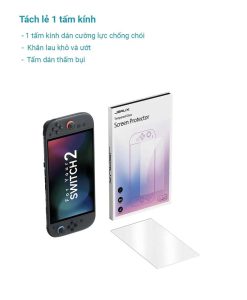 Kính Cường Lực Chống Chói Nintendo Switch 2 Chính Hãng Jsaux Tách Lẻ