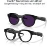 Black/ Clear to Amethyst Transitions