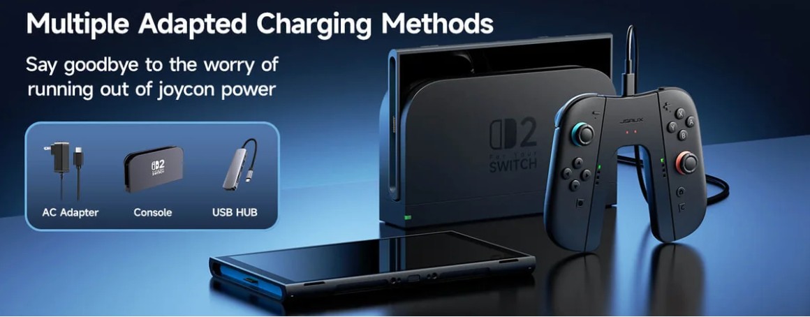 Joyverse Joy Con Charging Grip For Switch 24