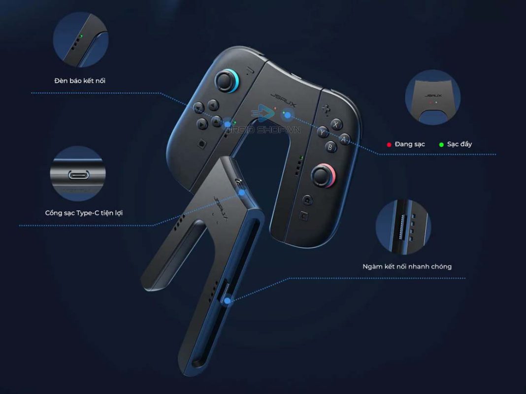 Joyverse Joy Con Charging Grip For Switch 25