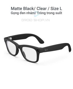 Ray Ban Meta Wayfarer Gọng Matte Black Tròng Clear đen Nhám Tròng Trong Suốt Size L
