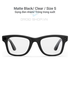 Ray Ban Meta Wayfarer Gọng Matte Black Tròng Clear đen Nhám Tròng Trong Suốt Size S
