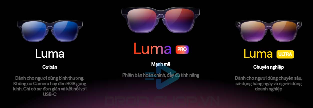 Thông Số Kỹ Thuật Kính Viture Luma Series