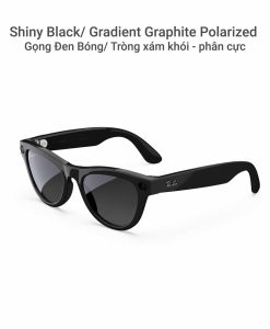 Kính Ray Ban Meta Skyler Gọng đen Bóng Tròng Xám Khói Phân Cực