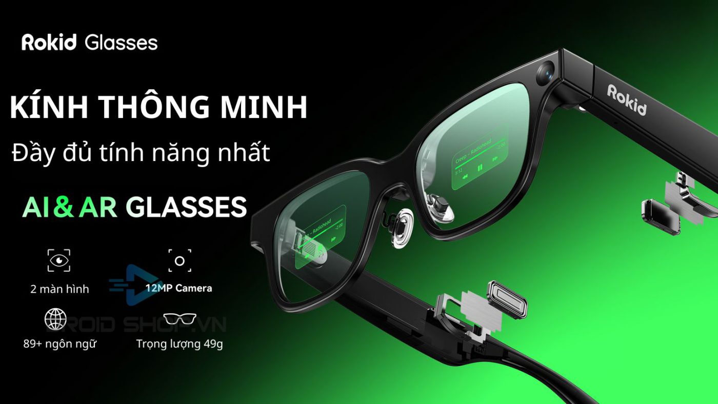 Kính Thông Minh Rokid Glasses Hỗ Trợ Dịch Thuật Hai Chiều