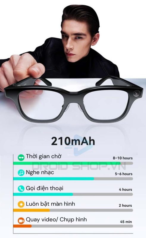 Thời Gian Sử Dụng Pin Kính Rokid Glasses