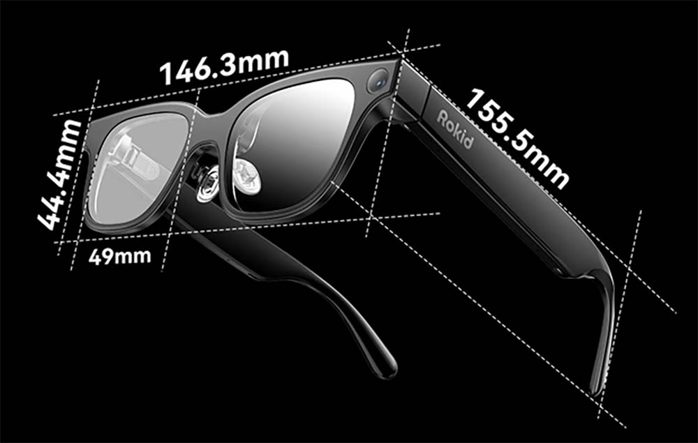 Kích Thước Ngoại Hình Kính Rokid Glasses