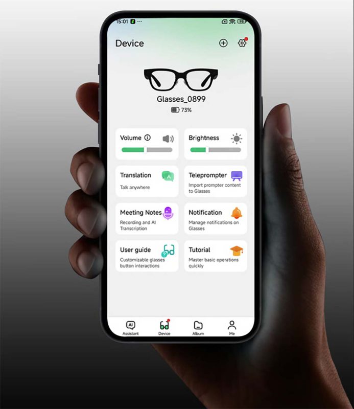 Kinh Rokid Glasses Kết Nối App Hi Rokid Sử Dụng đơn Giản