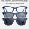 Shiny Cosmic Blue/ Transitions Sapphire Lenses