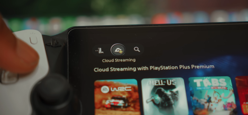 Chọn Cloud Streaming ở Góc Trên Bên Trái