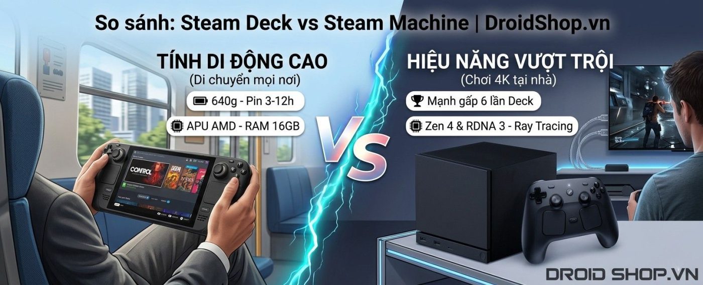 So Sánh Steam Deck Vs Steam Machine
