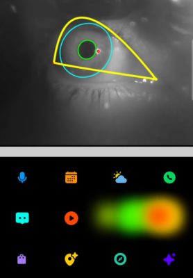Trình điều Khiển Eye Tracker Trên App Của Everysight