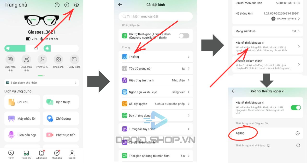 Hướng Dẫn Kết Nối Nhẫn Với Kính Rokid Glasses