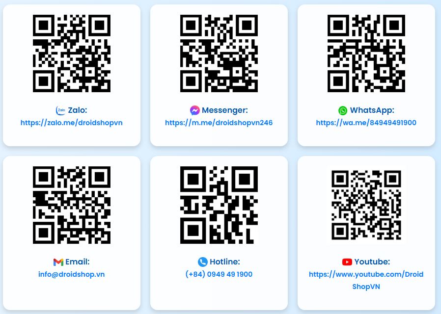 Kênh Hỗ Trợ Droidshop.vn
