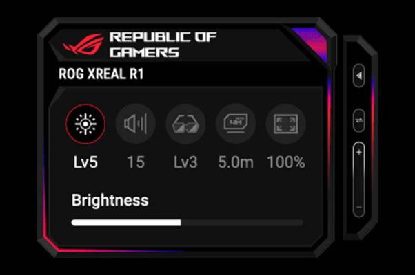 Rog Xreal R1 Giao Dien Menu